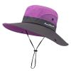 Safari Sun Hats for Women Summer Hat Wide Brim UV UPF Protection Ponytail Outdoor Fishing Hiking Hat for Female 2021