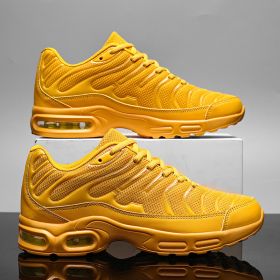 Unisex Outdoor Men Classic Casual Shoes Air Cushion Marathon Running Comfortable Women Sport Lovers Cozy Hiking Multicolor New (Color: Yellow)