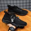 Outdoor Low Tops Casual Sneakers Men Leather Surface Comfortable Non-slip Wear-resistant Slip-on Hiking Shoes Light Breathable