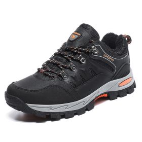 New Arrival Men Women Hiking Shoes Male Sport Outdoor Jogging Trekking Sneakers Big Size 48 Non-slip zapatos zapatillas hombre (Color: black fur)