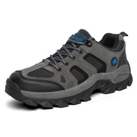 Professional High-quality All-season General Hiking Shoes Non-slip Wear-resistant Men Sneakers Breathable Casual Women Sneakers (Color: Blue)