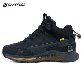 Baasploa New Men Winter Hiking Sneaker Waterproof Keep Warm Casual Shoes Comfortable Cotton Casual Shoes for Male 2022 (Color: 124702-HU)