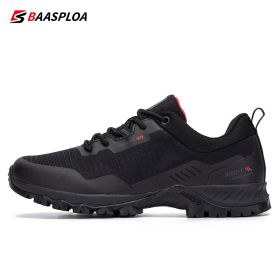 Man's Anti-Skid and Wear-Resistant Mountain Hiking Shoes Waterproof Outdoor Sneaker Comfortable Male Shoes Baasploa New (Color: 123202-HE)