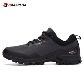 Man's Anti-Skid and Wear-Resistant Mountain Hiking Shoes Waterproof Outdoor Sneaker Comfortable Male Shoes Baasploa New (Color: 123202-SH)