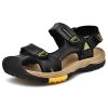 New Fashion Breathable Men Sandals Genuine Leather Summer Beach Shoes Men Slippers Causal Shoes Hiking Sandals Plus Size 38-46