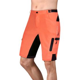 Breathable And Sweat-wicking Five-point Shorts For Outdoor Leisure Hiking And Cycling (Color: Orange)