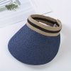 New Empty Top Straw Hat And Duck Tongue Hat Children's Summer Outing Outdoor Sun Beach Leisure Versatile Sunscreen Hat Hiking Tour