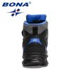 BONA 2022 New Designers High Top Winter Hiking Shoes Children Warm Sports Shoes Boys Non-slip Outdoor Plush Ankle Boots Girls