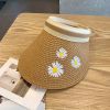 New Empty Top Straw Hat And Duck Tongue Hat Children's Summer Outing Outdoor Sun Beach Leisure Versatile Sunscreen Hat Hiking Tour