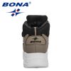 BONA 2022 New Designers Classics Hiking Shoes Kids Plush Sneakers Boys Girls Ankle Shoes Children Winter Boots Breathable Child