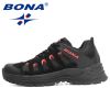 BONA 2022 New Designers Hiking Shoes Outdoor Sneakers Men Travel Shoes Non-slip Breathable Sports Shoes Man Work Shoe Mansculino