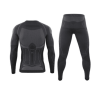 Men's Thermal Underwear Fleece Lined Performance Fleece Tactical Sports Shapewear Thermal Set