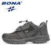 BONA 2022 New Designers Hiking Shoes Autumn Mountaineering Non-slip Footwear Men Trekking Sneakers Mansculino Walking Shoes