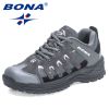 BONA 2022 New Designers Hiking Shoes Outdoor Sneakers Men Travel Shoes Non-slip Breathable Sports Shoes Man Work Shoe Mansculino