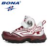 BONA 2021 New Designers Trendy Hiking Sport Shoes Children High Top Teenagers Mountain Climbing Trekking Shoes Child Winter Boot